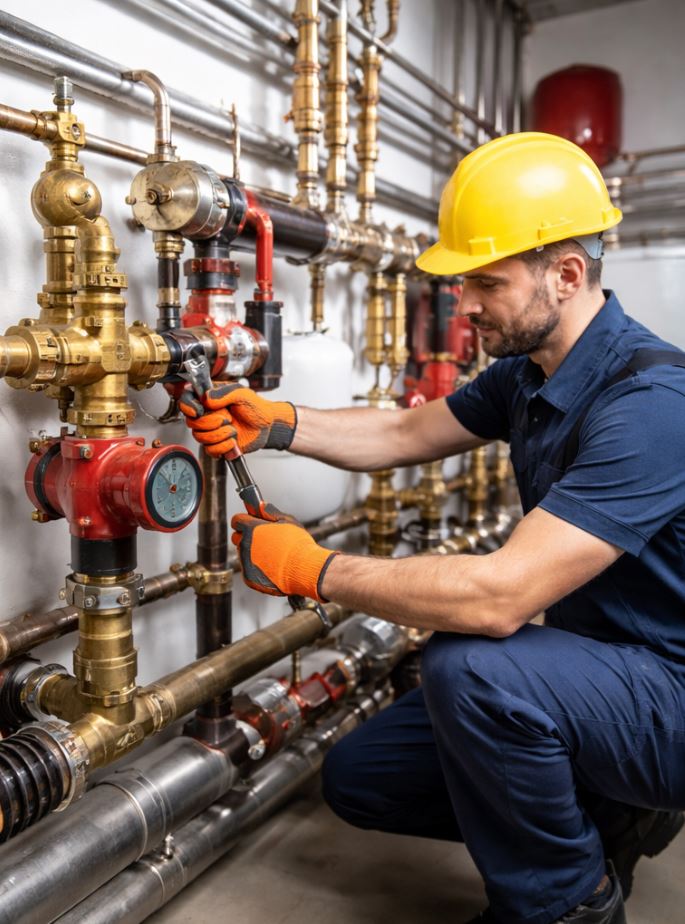 لوله کشی موتورخانه